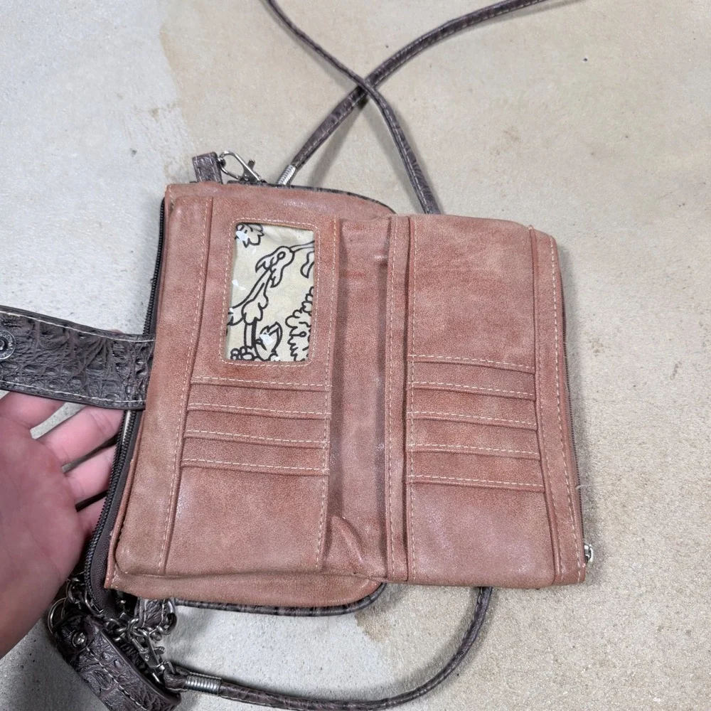 Western Aztec Crossbody Purse Rhinestone Studded Shoulder Bag Brown Tan